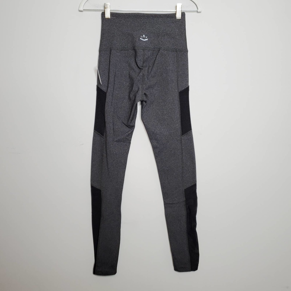 BEYOND YOGA • Charcoal Dark Gray Mesh Behavior High Waist Legging NEW Sz S - Picture 6 of 7